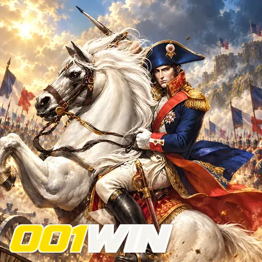 001WIN — ilustração de um cavaleiro em um cavalo branco