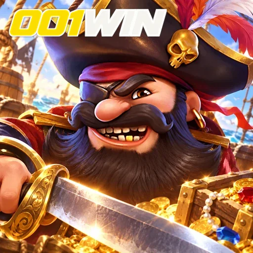 001WIN — ilustração de um rei pirata com espada